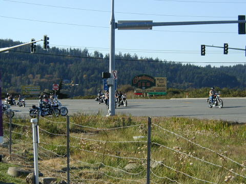 View from the gas station  