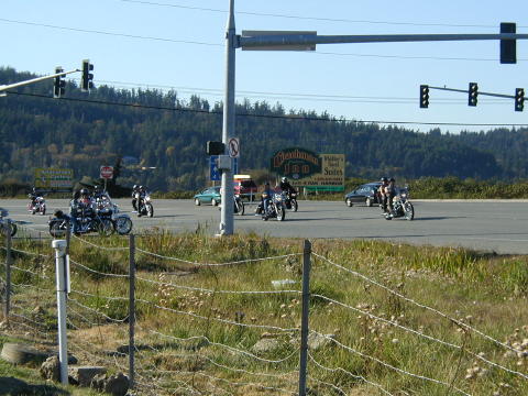 View from the gas station  