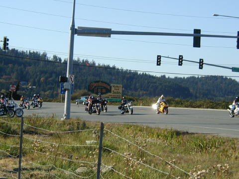 View from the gas station  