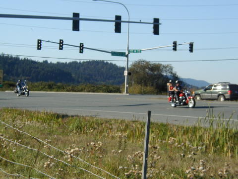 View from the gas station  