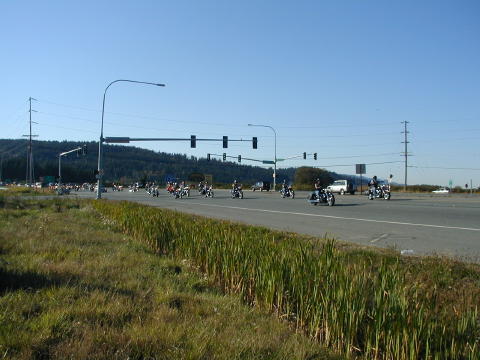 View from the gas station  