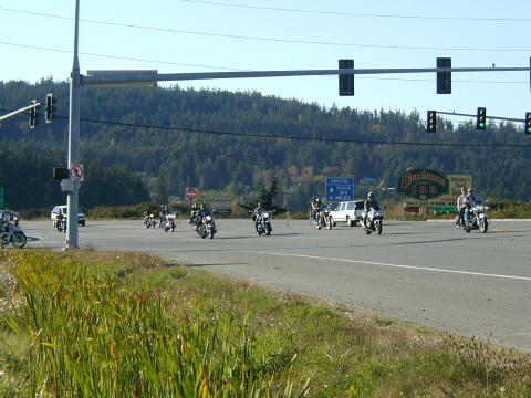 View from the gas station  