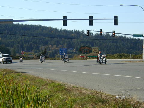 View from the gas station  