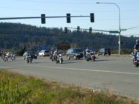 View from the gas station  