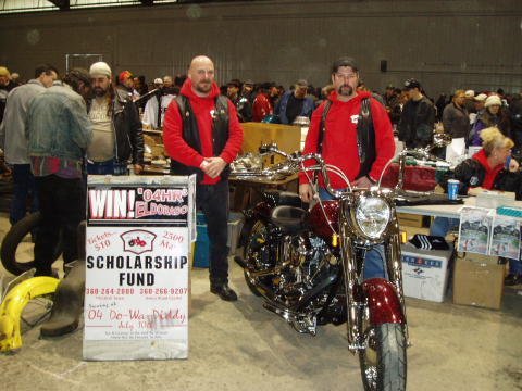 Darren & Tommy with T-9-0 raffle bike